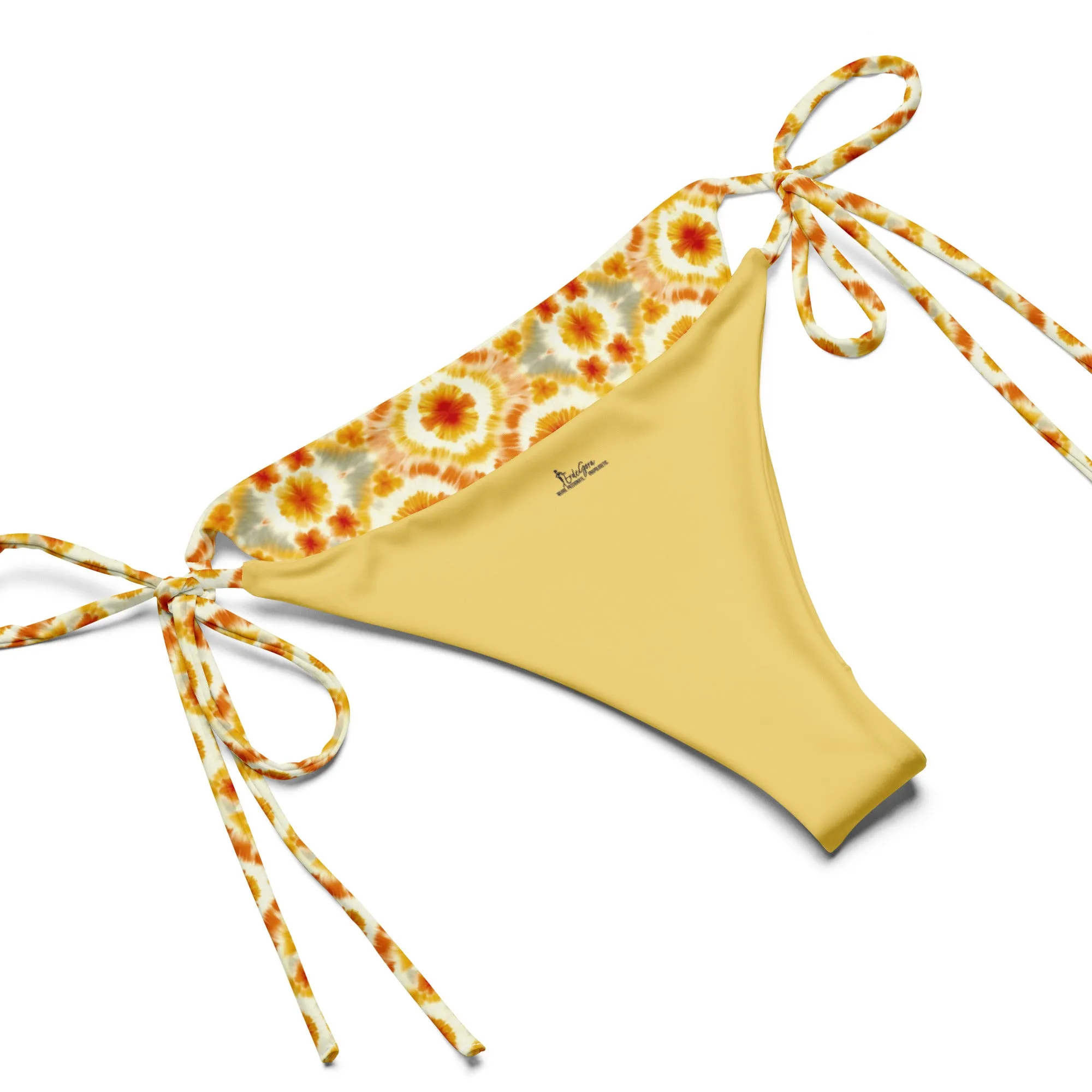 Recycled String Bikini Golden Sunburst