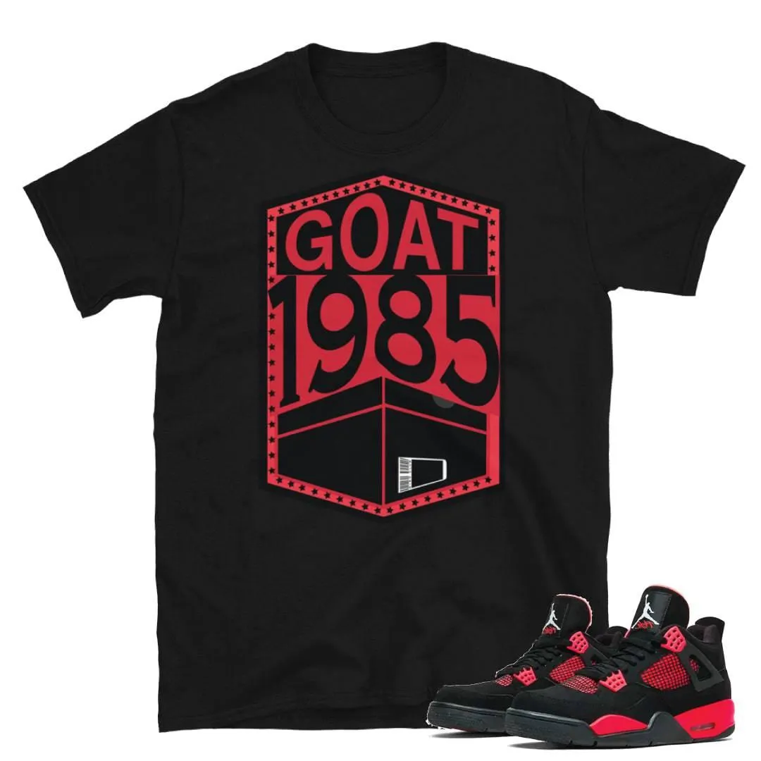 RETRO 4 RED THUNDER SHIRT