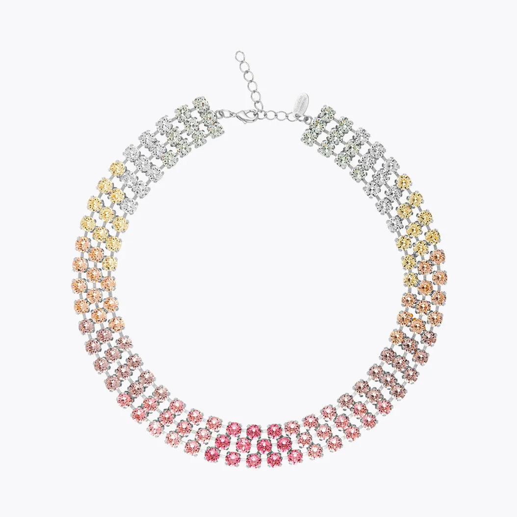 Rosanna Necklace / Pastel Rainbow Combo