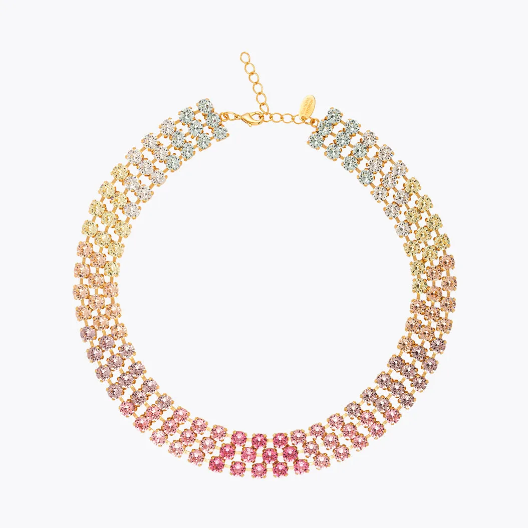 Rosanna Necklace / Pastel Rainbow Combo