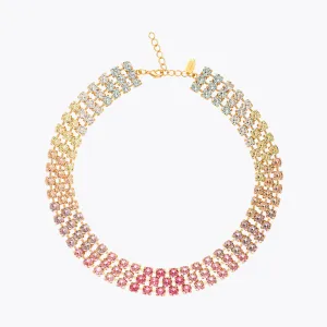 Rosanna Necklace / Pastel Rainbow Combo