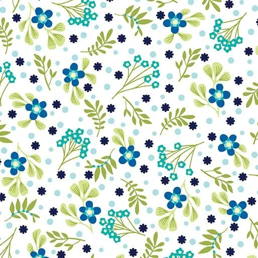 Secret Garden - Sprigs Navy