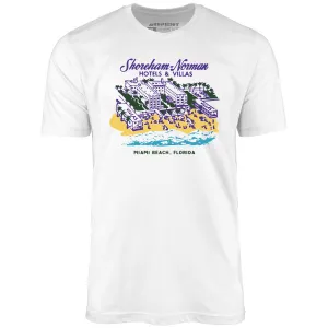 Shoreham Norman Hotels & Villas - Miami, FL - Vintage Hotel - Unisex T-Shirt