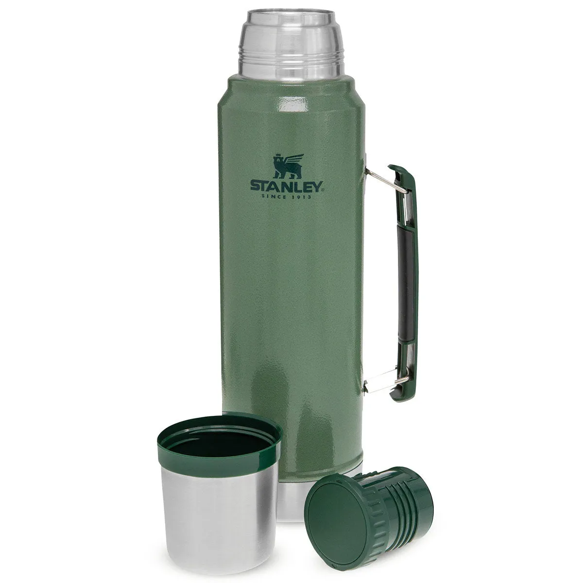 Stanley Classic Legendary Vacuum Thermos Flask 1L Hammertone Green