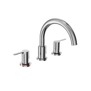 TOTO TBS01201U#CP LB Two-Handle Deck-Mount Roman Tub Filler Trim, Polished Chrome