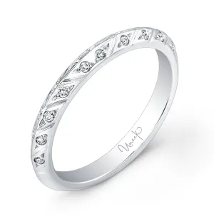 Uneek Straight Ring 14K White Gold UWB018