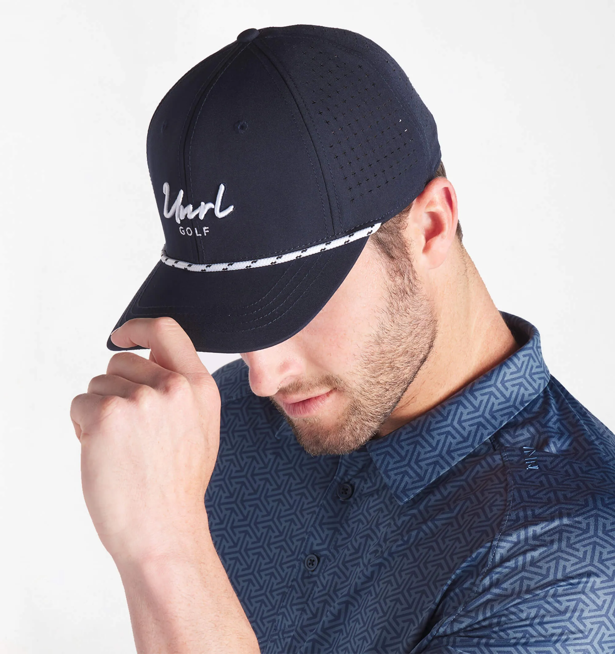 UNRL Golf Script Rope Snapback [Mid-Pro]