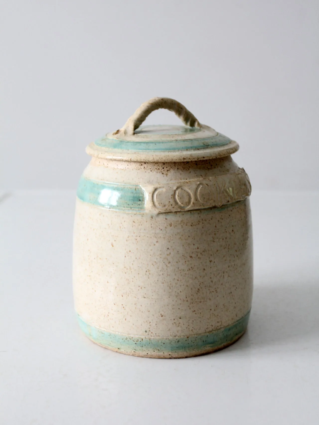 vintage studio pottery cookie jar