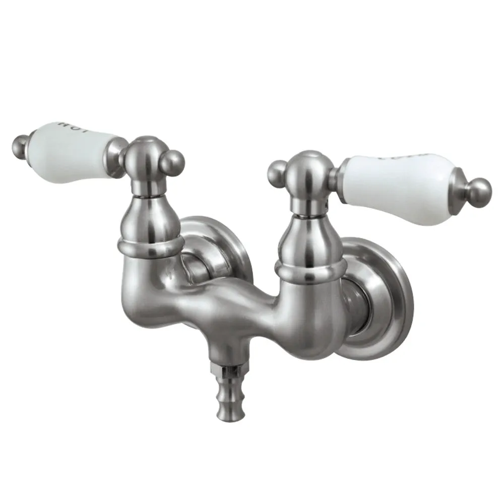 Wall Mount 3.4" Clawfoot Tub Filler Faucet