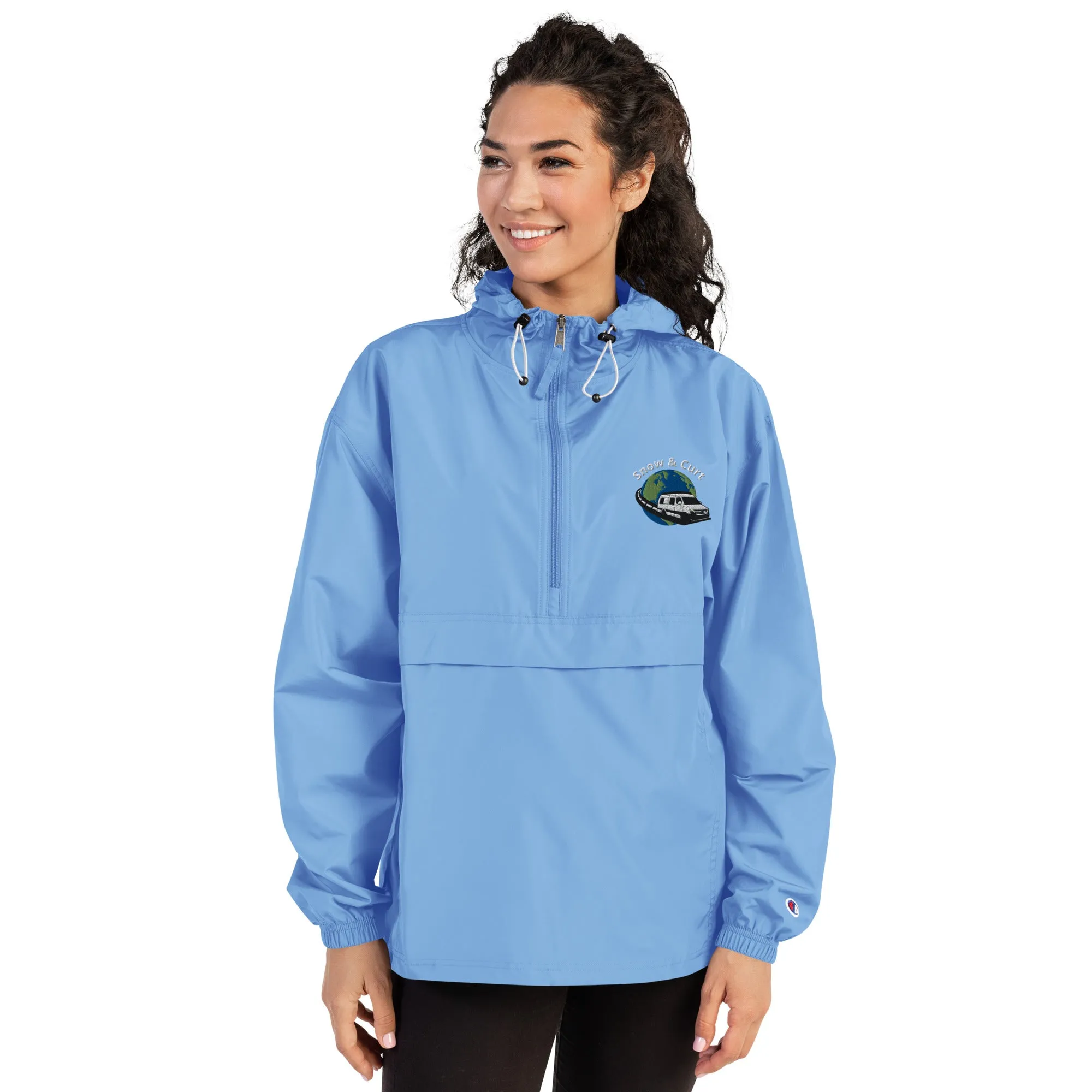 Womens / Unisex Embroidered Champion Packable Jacket